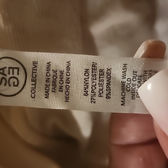 SAGE COLLECTIVE WOMENS ACTIVEWEAR FULL SET IVORY SIZE S - Picture 6 of 6